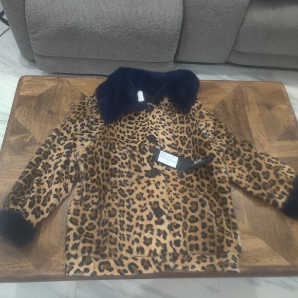 Simonetta Ravizza Calf hair and mink jacketsize 44 New oversized